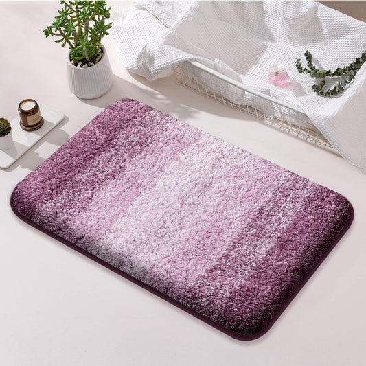 1 Pack Pink Bathroom Rugs Soft and Absorbent Microfiber Bath Mat
